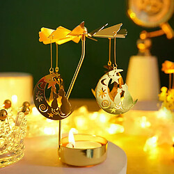 Bougeoirs dorés romantiques à Carrousel