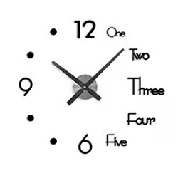 Avis Horloge murale design - Noir et argent