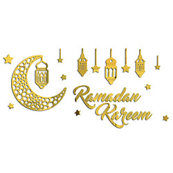 Avis Autocollants muraux miroir acrylique Eid Mubarak