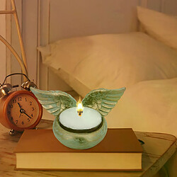 Bougeoir ailes d'ange en résine