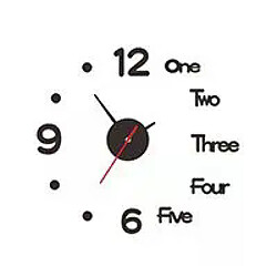 Avis Horloge murale design acrylique - Rouge