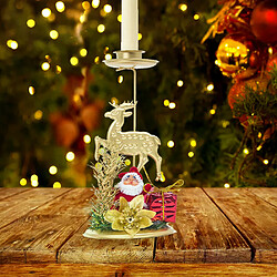 Bougeoir de Noël en fer forgé