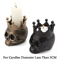 Bougeoir crâne en résine 3D