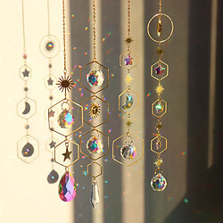 Carillon en cristal étoile et attrape-soleil