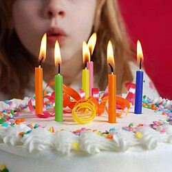 Mini bougies coniques colorées