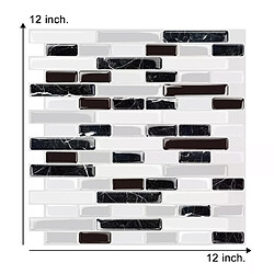 Autocollant mural mosaïque époxy 30.5x30.5 cm