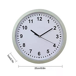 Avis Horloge murale analogique - Argent noir