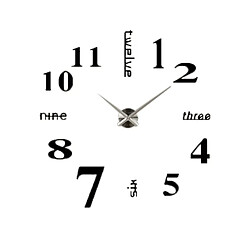 Avis Horloge murale ronde noir et or