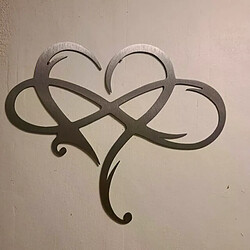Sans Marque Décor mural cœur infini