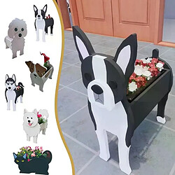 Jardinière de fleurs en PVC pour chien, Pot de jardin, Samoyed, Husky, Boston Jack, russe, Terrier, DIY, décoration de maison