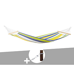 Amazonas Tonga Hamac - Vert Hamac 1 place - Polycoton - 200 x 100 cm - Kit fixation Smartrope