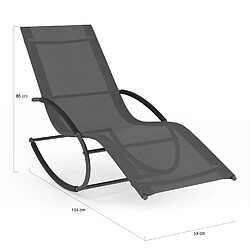 Acheter Chaises longues Idmarket - MALAWI - Gris