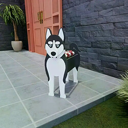 Jardinière de fleurs en PVC pour chien, Pot de jardin, Samoyed, Husky, Boston Jack, russe, Terrier, DIY, décoration de maison