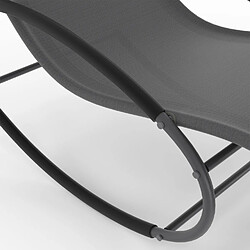 Chaises longues Idmarket - MALAWI - Gris pas cher
