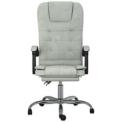 Helloshop26 Fauteuil de massage de bureau - Gris clair