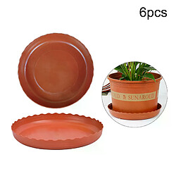Soucoupe à plantes en plastique Durable, plateaux ronds d'égouttage pour plantes, Pot de fleur intérieur et extérieur, fournitures de jardin, 4/6/7/8/10 pouces, 6 pièces