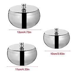 Cendrier grande capacité - Acier inoxydable Cendrier moderne - Acier inoxydable - Résistant à la corrosion - Cadeau idéal