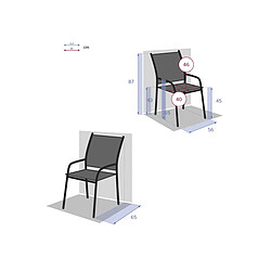 Avis Hesperide Fauteuils de jardin Piazza - Bleu/Graphite