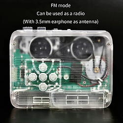 Lecteur de cassette Bluetooth avec radio FM
