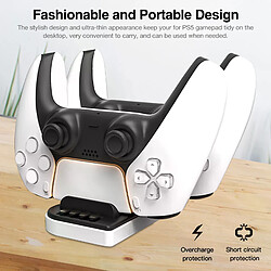 Chargeur double contrôleur avec adaptateur Type C pour PS5