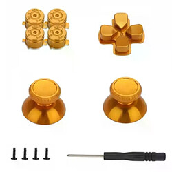 Kit de remplacement pour manette PS4 Boutons en métal - Poignée de pouce - Tournevis inclus