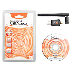 Avis Adaptateur USB double bande Wi-Fi 600 Mbps