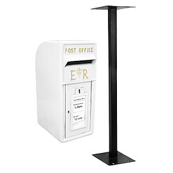 Monstershop Boîte aux Lettres Mariage avec Support - Blanche
