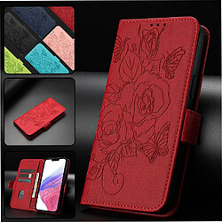 Acheter Motorola MOTO G Stylus 2022 - Portefeuille Cuir PU Rouge