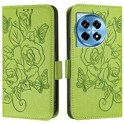 Acheter Coque Oneplus 12R 5G - Cuir PU - Vert