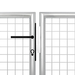 Acheter vidaXL Portillon acier 350x75 cm - Argenté