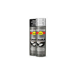 RUSTOLEUM Peinture haute température Hard Hat Peinture en aérosol - Résiste jusqu'à 750°C - Exempte de plomb et chromate