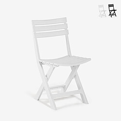 Ahd amazing home design Chaise de jardin pliante - Blanc