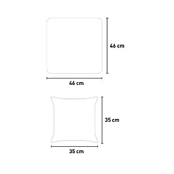 Acheter Ahd Amazing Home Design Lot de 2 coussins imperméables pour chaises Verve - Beige