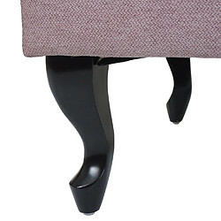 Avis Mendler Pouf ottomane Chesterfield - Rose poudre