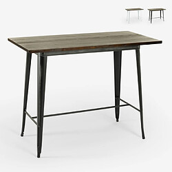 Ahd Amazing Home Design Table à manger Catal Brush - Noir