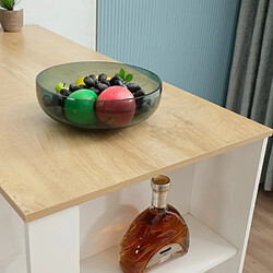 Ahd amazing home design table haute de bar - Blanc chêne pas cher