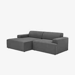 Avis Modus sofà canapé d'angle 3 places - Gris foncé