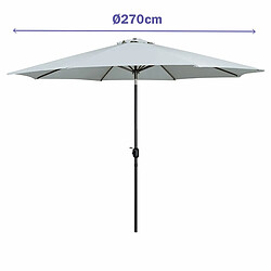Marbueno Parasol rond - Blanc