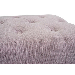 Acheter Mendler Pouf ottomane Chesterfield - Rose poudre