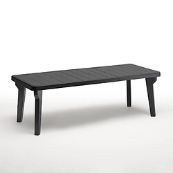 Bica table de jardin extensible - Noir