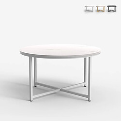 Ahd Amazing Home Design Table basse ronde Granato - Effet marbre