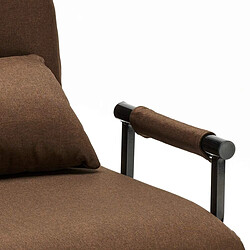 LE ROI DU RELAX Fauteuil convertible Deborah - Marron pas cher