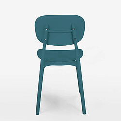 Ahd Amazing Home Design AHD Chaise Polypropylène Nantes - Bleu pas cher