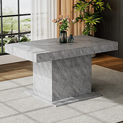 Merax Table à manger extensible - Gris béton - Reconditionné