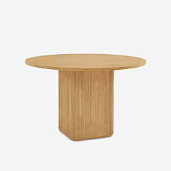 Avis Ahd amazing home design Table à manger ronde - Bois naturel/noir