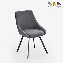 Ahd Amazing Home Design AHD Chaise Moderne Navya - Gris Foncé