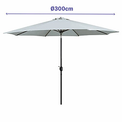 Marbueno Parasol rond - Blanc