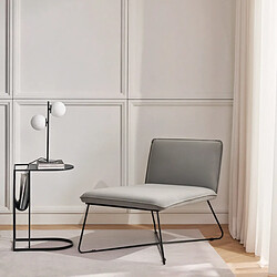 Ahd amazing home design fauteuil chaise longue - Gris clair