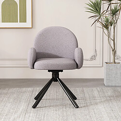 Merax Chaise pivotante sherpa - Gris - Reconditionné