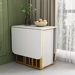 Merax Table à manger pliante - Blanc - Reconditionné